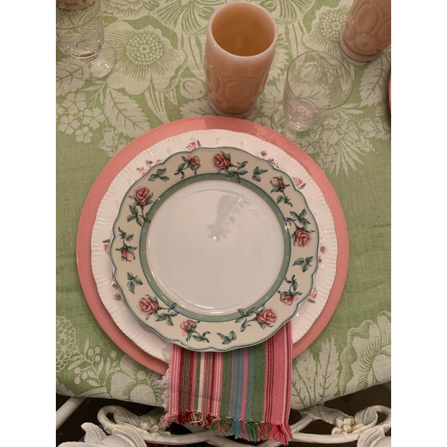 Vintage Wedgwood English Cottage Rose Salad or Dessert Plates Set of 6 For Sale - Image 11 of 12