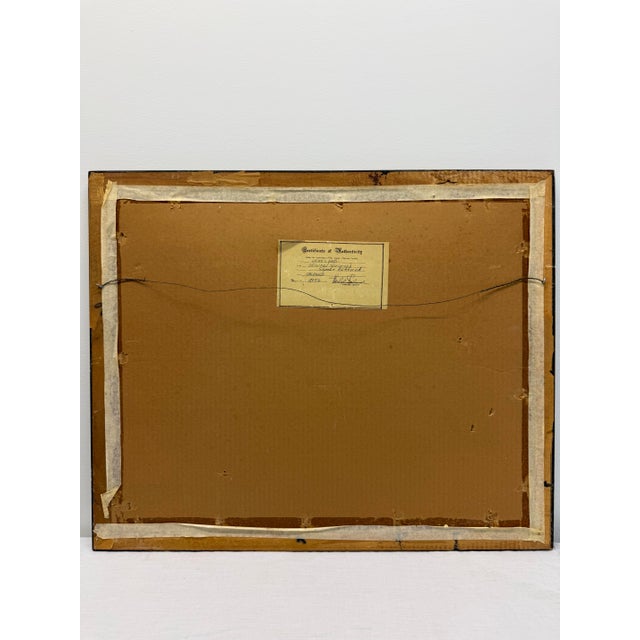 1980s "Lands End" Original Painting Serigraph of a Lighthouse Signed and Numbered by Frances Caldwell For Sale - Image 11 of 14