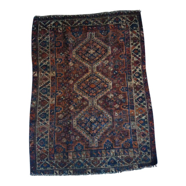 Modern Oriental Tribal Area Sar 4 Rug- 3′7″ × 5′ For Sale