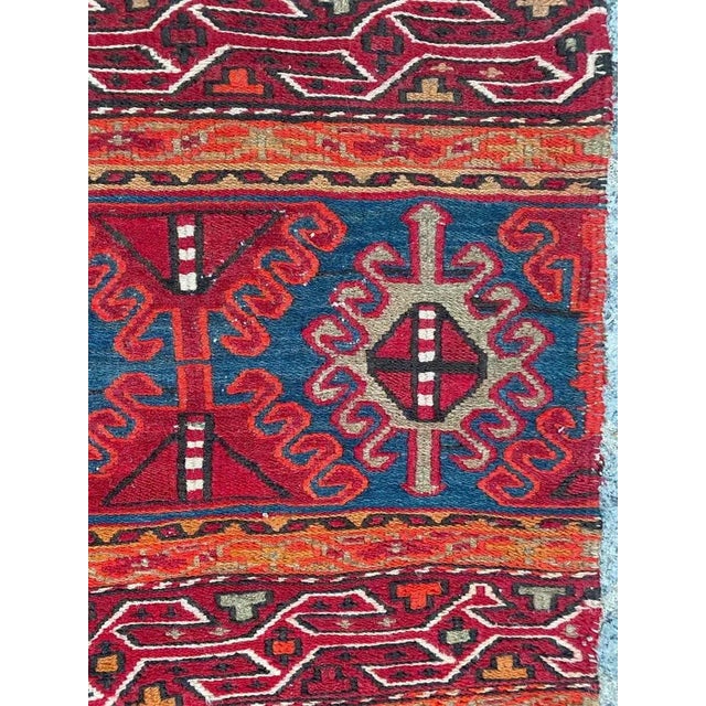 Vintage Shahsavand Soumak Kilim For Sale - Image 6 of 17