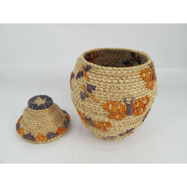 Anna Hooper Bay Yupik Native Alaska Handwoven Butterfly Bear Grass