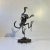 Gray Vintage Scap Art Alien in Recycled Steel, 1990s For Sale - Image 8 of 8