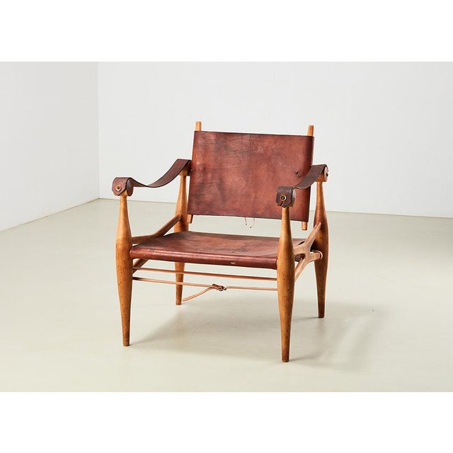 Safari Chair by Enrico Hartsuyker, Netherlands, 1960s For Sale - Image 4 of 11