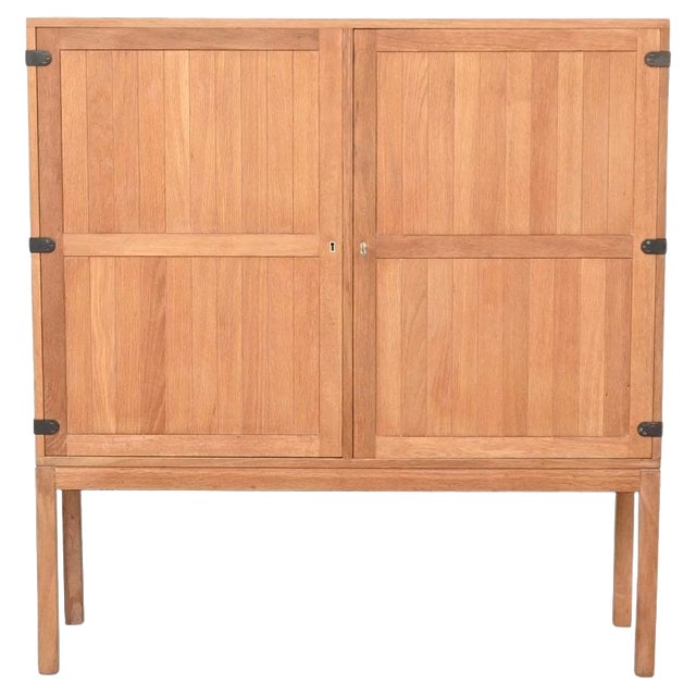 High Cabinet in Oak by Kurt Østervig for Randers Møbelfabrik, Denmark, 1960s For Sale