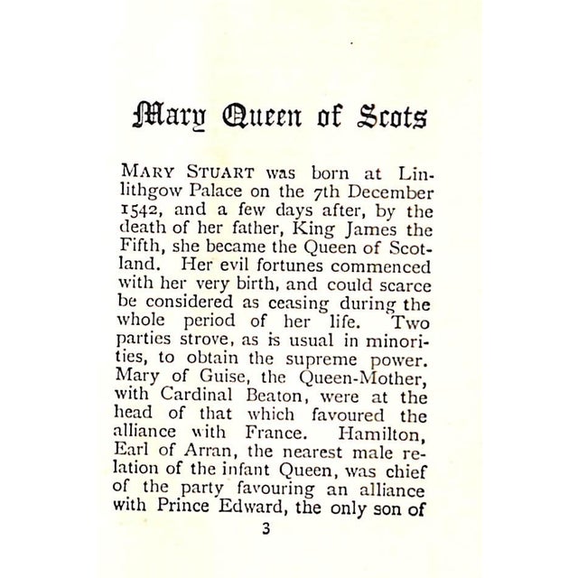 Traditional "Mary Queen of Scots" Scott, Sir Walter For Sale - Image 3 of 3