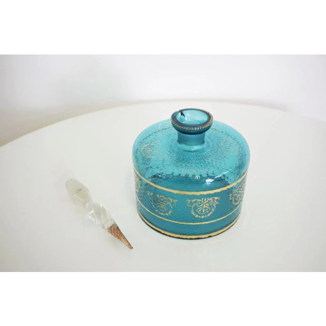 Blue Vintage Cognac Vessel, 1950s For Sale - Image 8 of 10