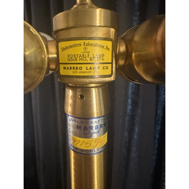 1960s Vintage Marbro Alabaster Rams Head Lamp For Sale - Image 5 of 12