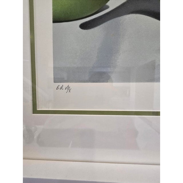 Mid-Century Modern Michel Pellus Large Scale "Apples" Still Life Painting/Print For Sale - Image 3 of 4
