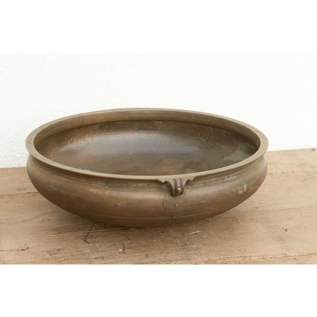 Handcast Indian Bronze Temple Urli For Sale - Image 4 of 7