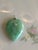 Vintage 14k Gold & Natural Grade a Green Jadeite "Longevity Peach" Heart Pendant For Sale - Image 4 of 7