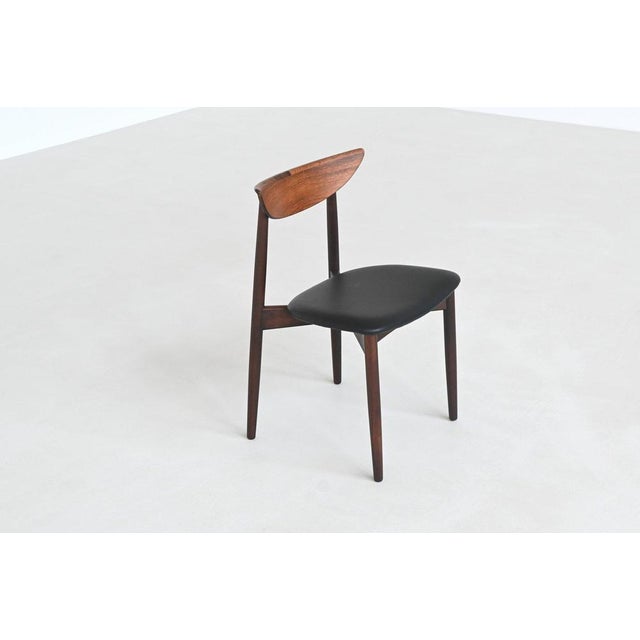 Rosewood Dining Chairs attributed to Harry Østergaard for Randers Møbelfabrik, Denmark, 1960s, Set of 8 For Sale - Image 15 of 18