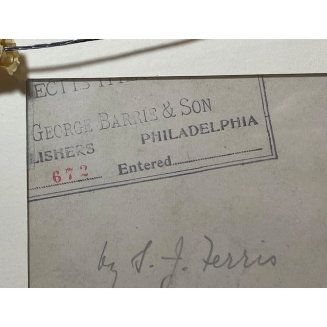 Antique Jean Leon Gerome Ferris 1863-1930 Pen Ink Drawing Sketch Indian Children For Sale - Image 14 of 15