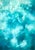 Midnight Wild Flowers - Blue Green Abstract Mixed Media Work on Paper by Sara Richardson For Sale
