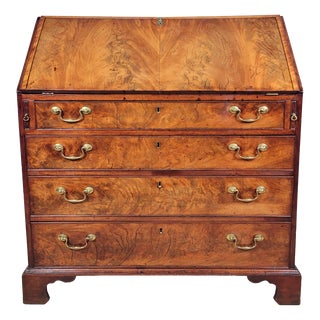 18th Century English George III Writing Bureau, 1800 For Sale