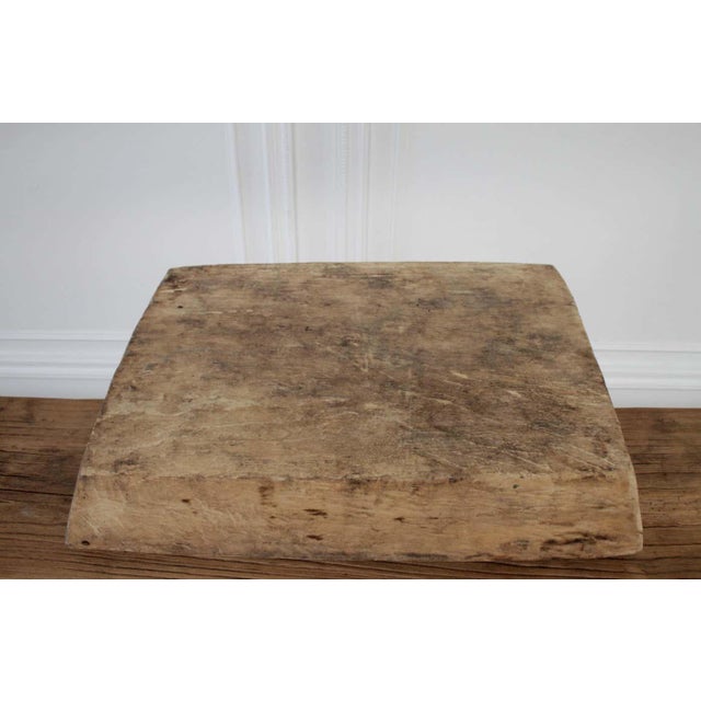 Late 20th Century Vintage Wood Trough Bowl Centerpiece For Sale - Image 5 of 9