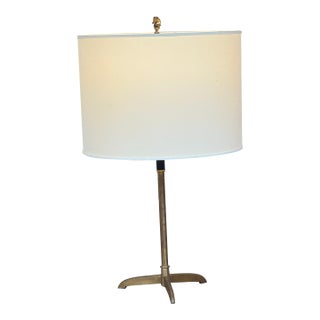 Brass Table Lamp Horse Head Finial, Vintage For Sale