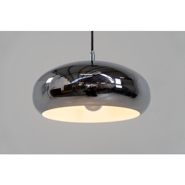 Metal Chrome Pendant Lamp by Richard Carruthers for Ateljé Lyktan For Sale - Image 7 of 11