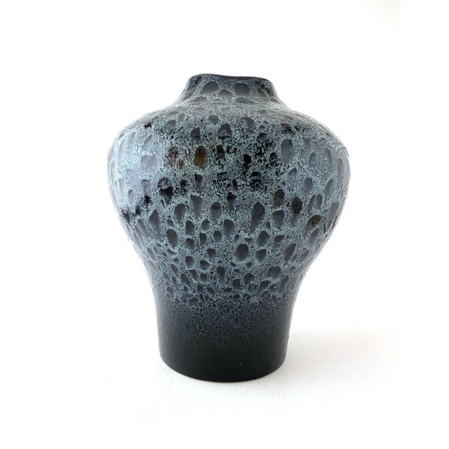 Extra Large Vintage Royal Haeger Tall Sea Blue Vase For Sale - Image 9 of 10