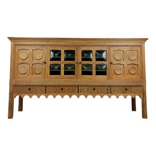 Large Danish Sideboard in Oak by Henning Kjærnulf, 1960s For Sale