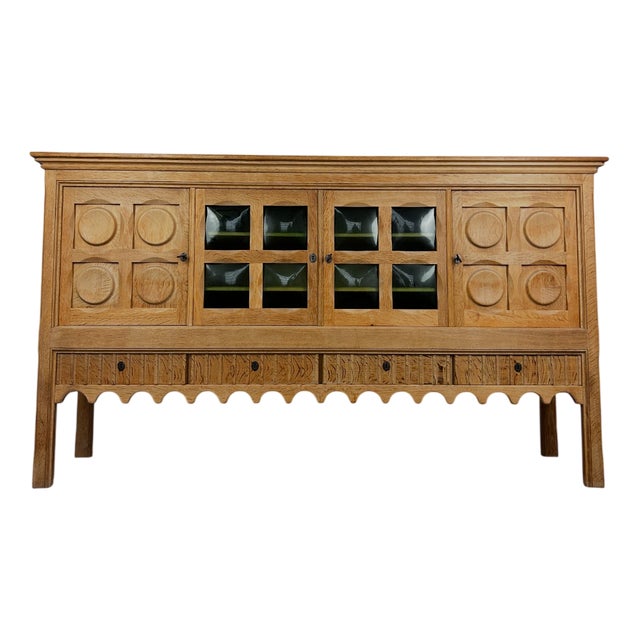 Large Danish Sideboard in Oak by Henning Kjærnulf, 1960s For Sale
