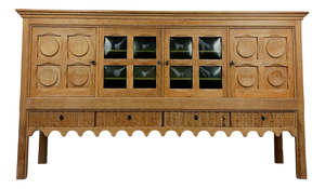 Large Danish Sideboard in Oak by Henning Kjærnulf, 1960s