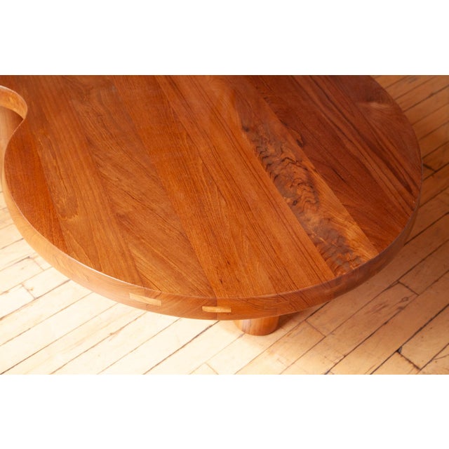 Wood Forme Libre Style Teak Coffee Table, C. 2010. For Sale - Image 7 of 7