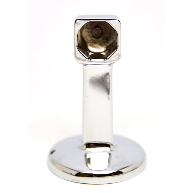 Modern Olde New Hoover Chrome Brass Towel Bar Brackets For Sale - Image 3 of 6