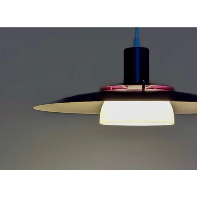 Vintage Danish Purple Pendant Lamp, 1970s For Sale - Image 10 of 11