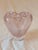 Mid-Century Modern 1950s Murano Art Glass Pink Heart Vase For Sale - Image 3 of 5