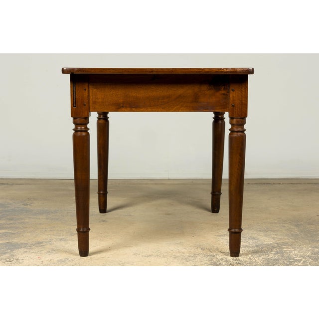 Mid-19th Century French Louis Philippe Walnut Writing Table For Sale - Image 14 of 18