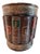 Vintage Wood Classical Carved Books Wastebasket/Trash Bin For Sale