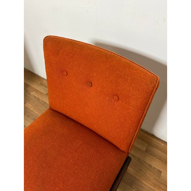 Orange C. 1950s Jens Risom C-220 Lounge Chairs - a Pair For Sale - Image 8 of 13