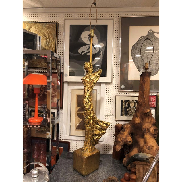 Monumental Brutalist sculptural lamp of a woman. Brutalist sculptural lamp of a Woman. Angelic in shape and abstract in...