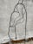 Black Vintage Postmodern Minimalist Iron Figural Sculpture For Sale - Image 8 of 12