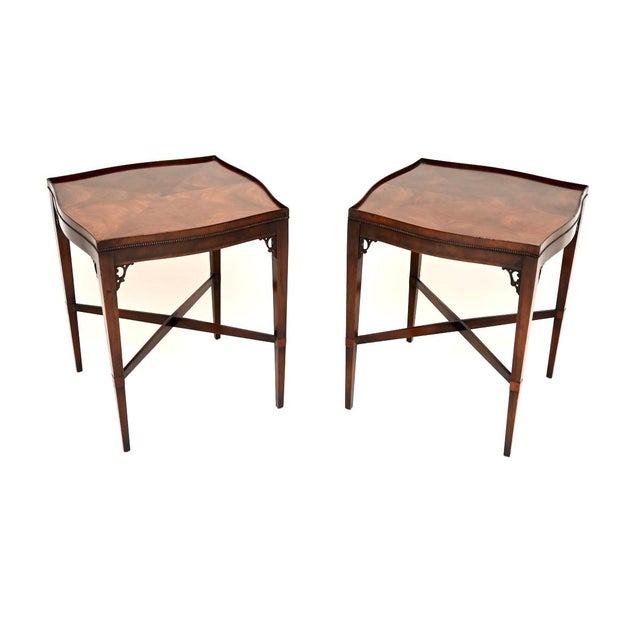 Antique Georgian Side Tables, 1920, Set of 2 For Sale - Image 10 of 10