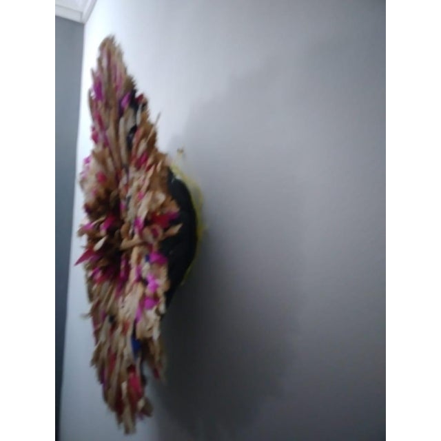 Beige Speckled Multicolor Juju Hat For Sale - Image 4 of 5