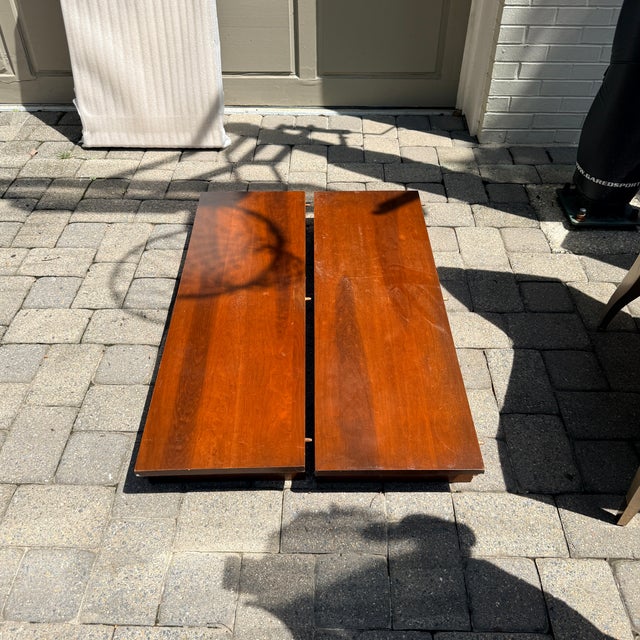 Mid 20th Century Vintage Willett Solid Cherry Transitional Drop Leaf Dining Table For Sale - Image 5 of 11