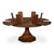 Not Yet Made - Made To Order Transitional Round Dining Table, Medium - Warm Brown Oak With Faceted Pedestal Base For Sale - Image 5 of 11