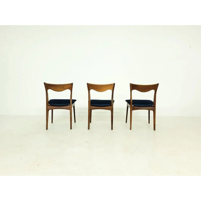 Dutch Rosewood Dining Chairs from AWA Meubelfabriek, 1950s, Set of 3 For Sale - Image 3 of 13