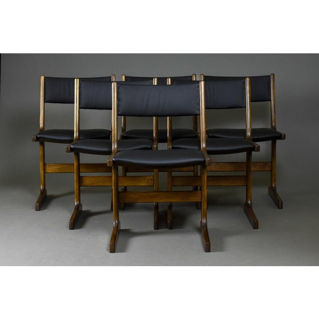 Dining Chairs in Rosewood & Full Grain Italian Leather from Farstrup Møbler, Denmark, 1960s, Set of 6 For Sale - Image 16 of 16