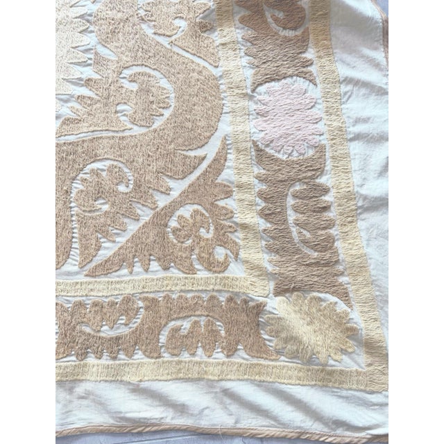 1970s Suzani Wall Hanging For Sale - Image 4 of 9