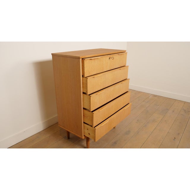 Vintage Danish Teak Chest of Drawers For Sale - Image 8 of 9