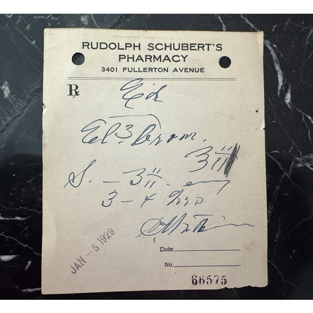 White Set of 20 Vintage Compounding Prescriptions – 1929 Medical Ephemera For Sale - Image 8 of 10