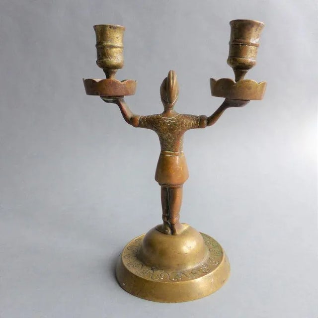Empire French Bronze Candleholders, 1800s, Set of 2, in Very Good conditions. Designed before 1890
