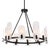Ellipse 10 Light Dark Bronze Chandelier For Sale In Chicago - Image 6 of 8