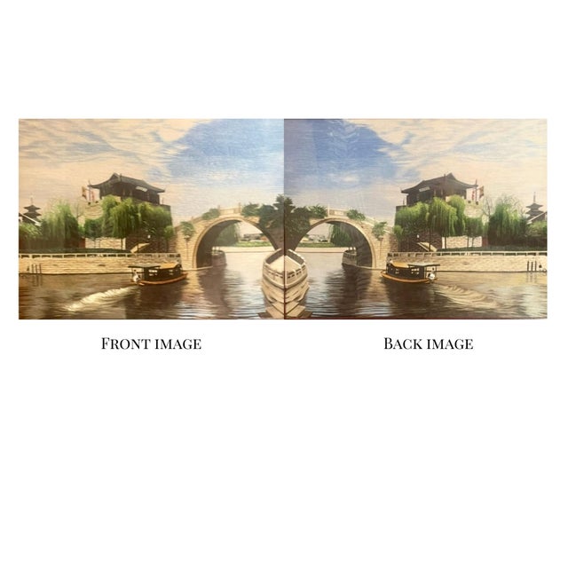 Early 20th Century Chinese Double Sided Embroidered Silk Table Screen For Sale - Image 5 of 10