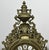 Vintage French Ornate Roman Numeral Quartz Mantel Clock For Sale - Image 4 of 7