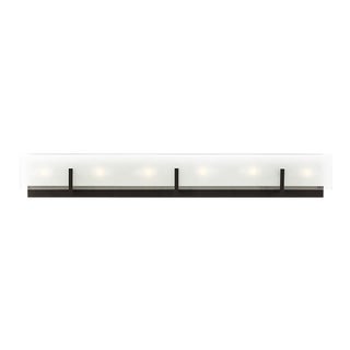Sean Lavin By Visual Comfort Studio Syll 6-Light Bath Fixture in Midnight Black For Sale