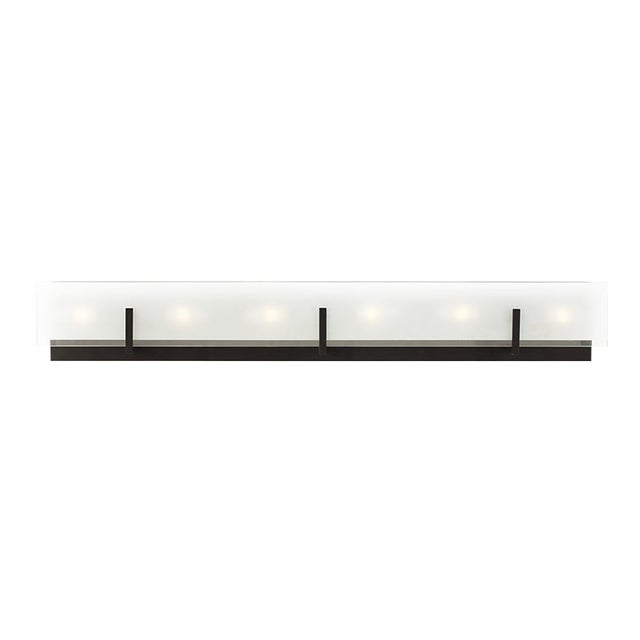 Sean Lavin By Visual Comfort Studio Syll 6-Light Bath Fixture in Midnight Black For Sale