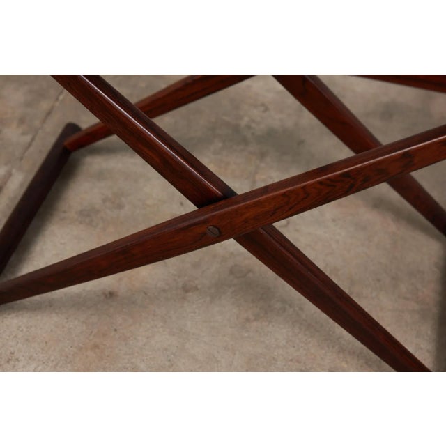 Knud Andersen Rosewood Folding Side Table for Aarhus For Sale - Image 12 of 13